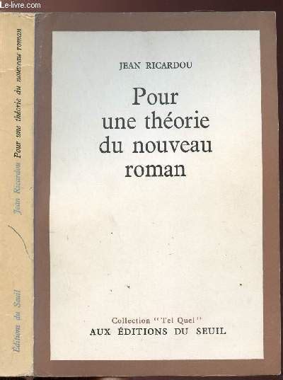 Le Nouveau Roman De RICARDOU Jean Achat Livres Ref ROD0028480 Le