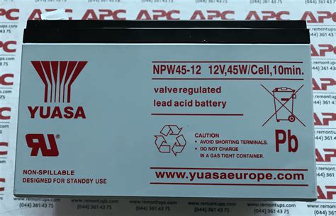 NPW45-12 Yuasa 12V 45W купить аккумулятор Киев - Энтерком