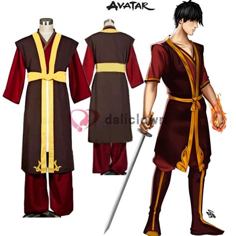 Avatar The Last Airdoblador Disfraz De Pr Ncipe Zuko Uniforme De