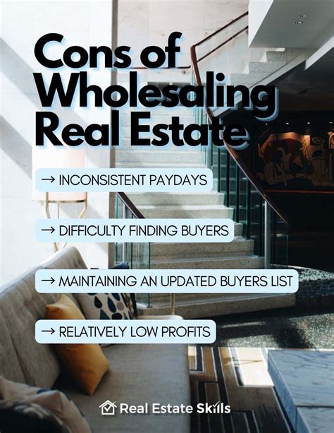 The Pros And Cons Of Wholesaling Real Estate An Investors Guide