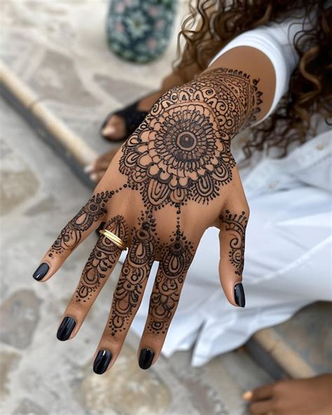 La Belleza De Los Dise Os De Mehndi Tatuaje De Henna Tradicional Mehndi