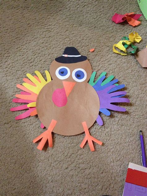 Construction Paper Turkey Craft - aquarium zubehör