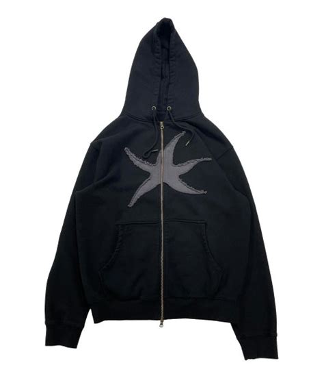 Musinsa The Coldest Moment Tcm Starfish Hooded Zip Up Black