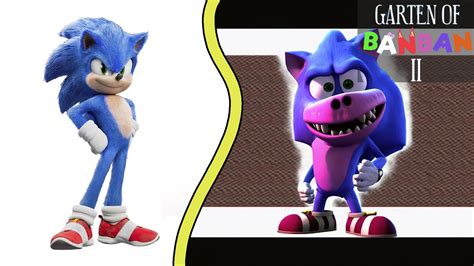 SONIC The Hedgehog ALL CHARACTERS As Garten Of Banban 2 YouTube