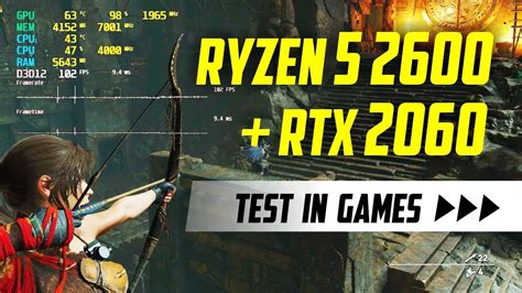 Ryzen 5 2600 RTX 2060 What S FPS Can You Get Test In Games YouTube