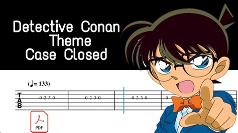 Detective Conan Theme Case Closed Easy Guitar Tabs YouTube