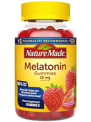 Amazon Gomitas De Melatonina Natural De 10 Miligramos Salud Y Hogar