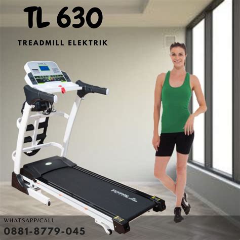 Jual Alat Fitness Treadmill Auto Incline TL 630 Motor 2 Hp Treadmill