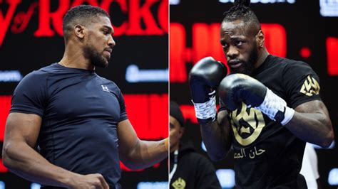 Anthony Joshua And Deontay Wilder Fight Purse Salaries For 2023 Day Of