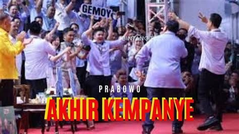 Diahir Masa Kempanyeny Prabowo Bermasa Pendukungny Berjoget Gemoy Ria