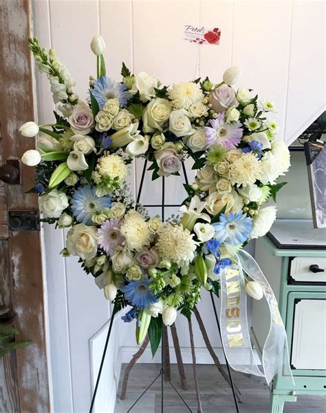 Open Heart Funeral Tribute By Petals Florist In Warwick Ri Lavender