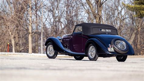 1937 Bugatti Type 57c Vanvooren Roadster The Amelia Auction 2023