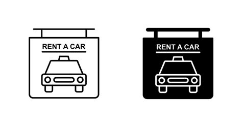 Rent a Car Vector Icon 24410539 Vector Art at Vecteezy