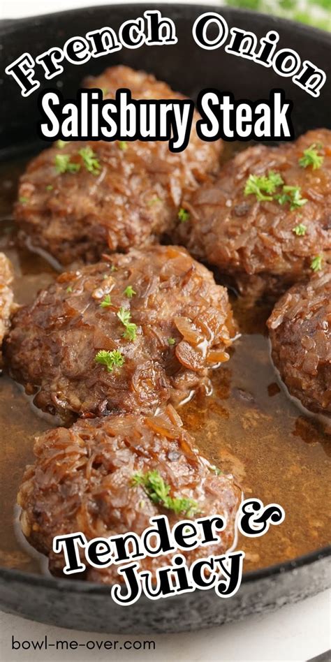 French Onion Soup Salisbury Steak Recipe Salisbury Steak Salisbury