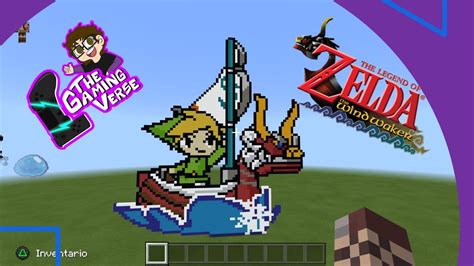 Minecraft The Legend Of Zelda Wind Waker Pixel Art Youtube