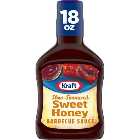 Kraft Sweet Honey Slow Simmered Barbecue Bbq Sauce 18 Oz Bottle