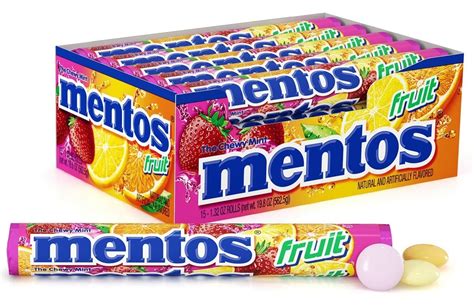 Caramelos Masticables Mentos X Unidades