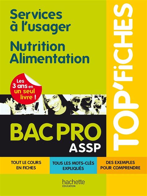 Top Fiches Bac Pro Assp 9782011821775 Jean Yves Gola Books