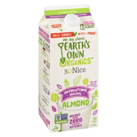 So Nice Organic Fortified Almond Beverage Unsweetened