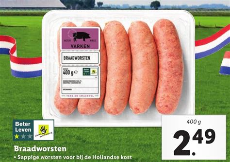 Braadworsten G Aanbieding Bij Lidl