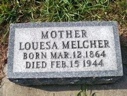 Louesa Niemeyer Melcher Memorial Find A Grave