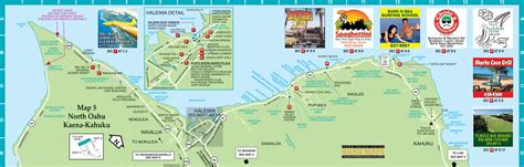 Oahu North Shore Tourist Map - Oahu Hawaii • mappery