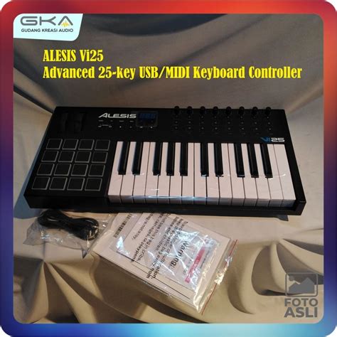 Jual Mini Keyboard Alesis Vi25 Keyboard Controller Shopee Indonesia