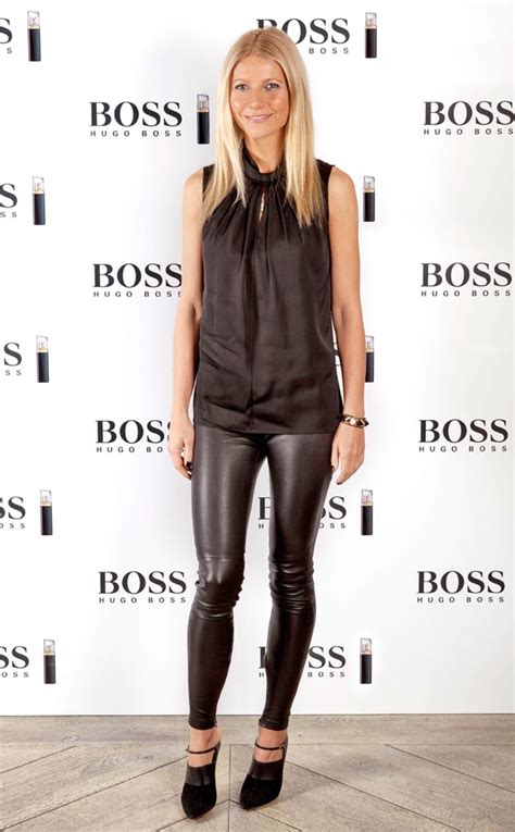 Gwyneth Paltrow From Celebs In Leather Leggings E News