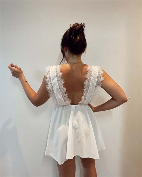 Ltima Pe A Camisola Curta Tecido Plano E Renda Branca Vov Maricota Lingerie Perfeita Aqui