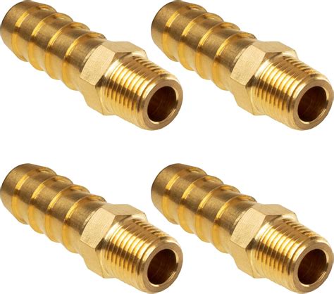 Amazon JUWO Brass Hose Barb Fitting 5 16 Barb X 1 8 NPT Male