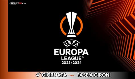 Europa League Fase A Gironi Giornata Betlive K It Blog