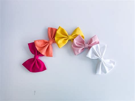 Solid Color Bows Individually Sold Plain Colored Bow Pink Bow Hot Pink