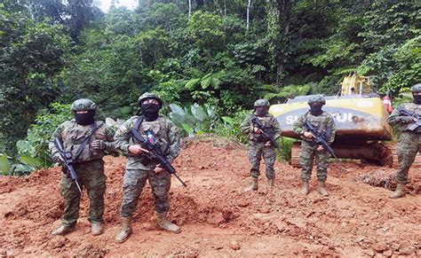 Militares Destruyen Campamento De Miner A Ilegal En Santa Rosa