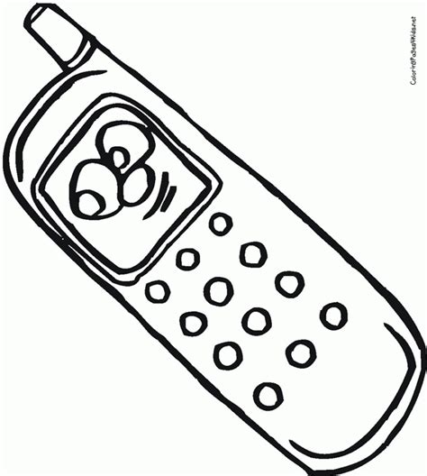 Coloring Pages Of Cell Phones Coloring Home