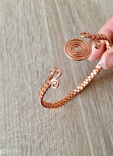 Copper cuff bracelet non tarnish copper bracelet adjustable etsy – Artofit