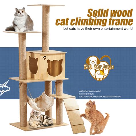 Cat Climbing Frame Litter Tree Scratching Board Condo House Shopee