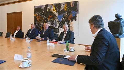 President Milanovi Meets With Delegation Of Tiger Rakitje