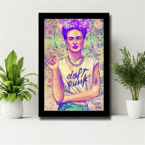 Quadro Frida Kahlo MDF Elo7 Produtos Especiais