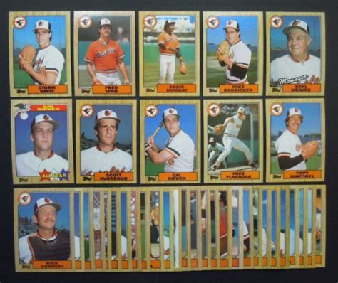 Topps Baltimore Orioles Team Set W Traded Cards Cal Ripken