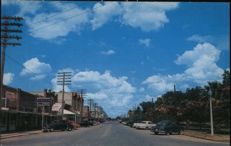 Main Street of Luling Texas Postcard