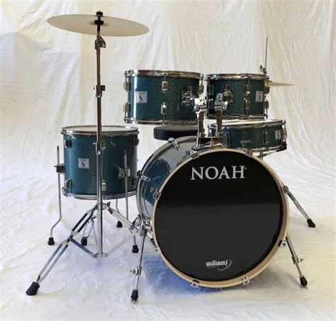 Bateria Acustica Noah Sc Bumbo Poplar Sparkle Blue Parcelamento