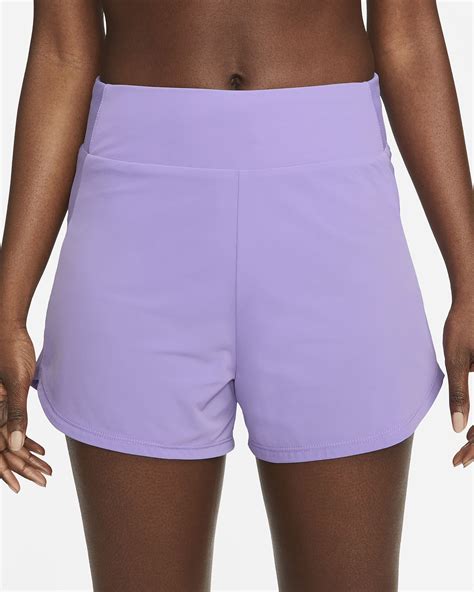 Nike Bliss Pantalons Curts Dri Fit De Fitnes De Cintura Alta Amb Eslip