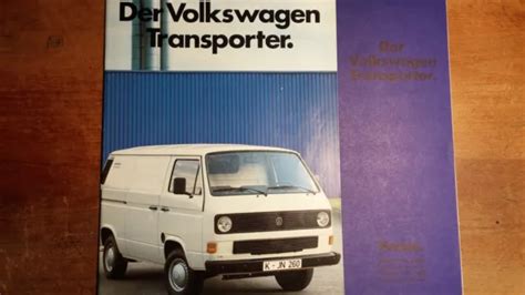 PROSPEKT BROCHURE VOLKSWAGEN VW T3 1983 Transporter Pritsche Doka