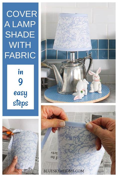 How To Cover A Lamp Shade With Fabric In 9 Steps Rectangular Lamp