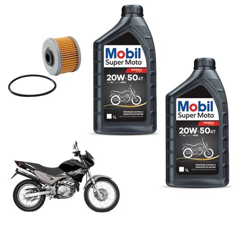 Kit Troca De Oleo Honda Nx Falcon Mobil W Filtro Shopee Brasil