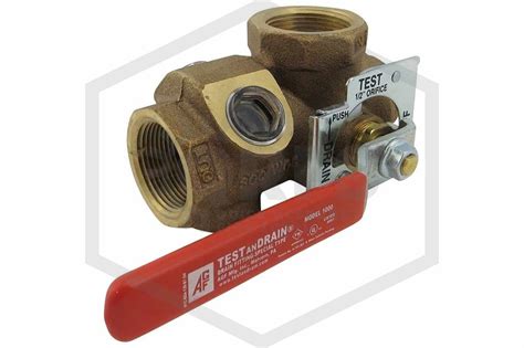 Agf Test And Drain Valve Model 1000 1 14 In Npt 56k