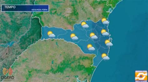 V Deo Previs O Do Tempo Para Santa Catarina Segunda Feira De