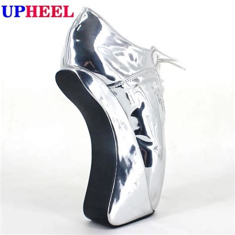 Upheel Ultra High Heel Sexy Appr 18cm Wedge Women Shoes Ballet Ankle