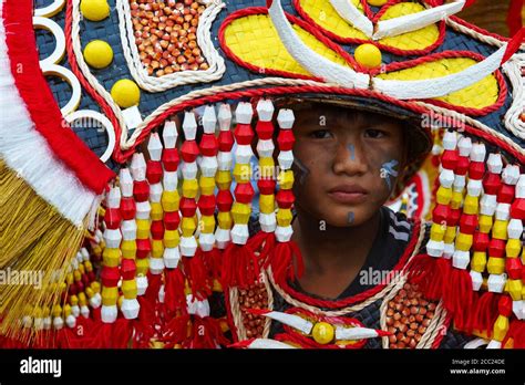 Philippines Panay Island Kalibo City Ati Atihan Festival Stock Photo