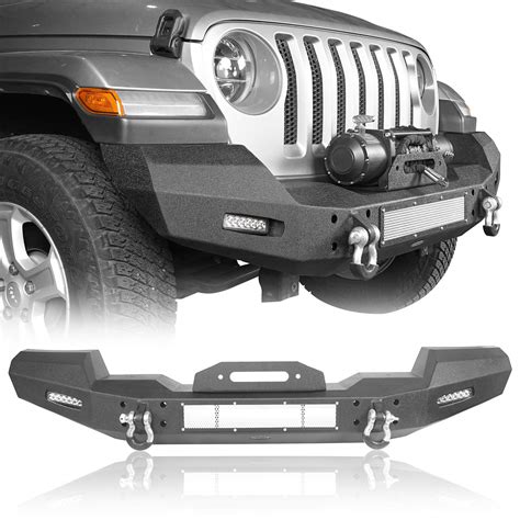 Buy Hooke Road Jeep Wrangler JL Gladiator Front Bumper W Winch Plate